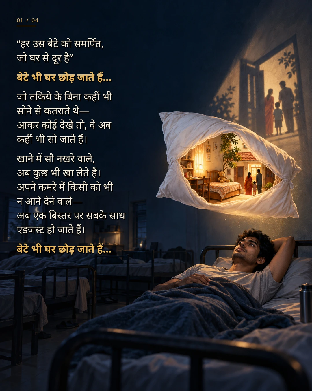 बेटे भी घर छोड़ जाते हैं...