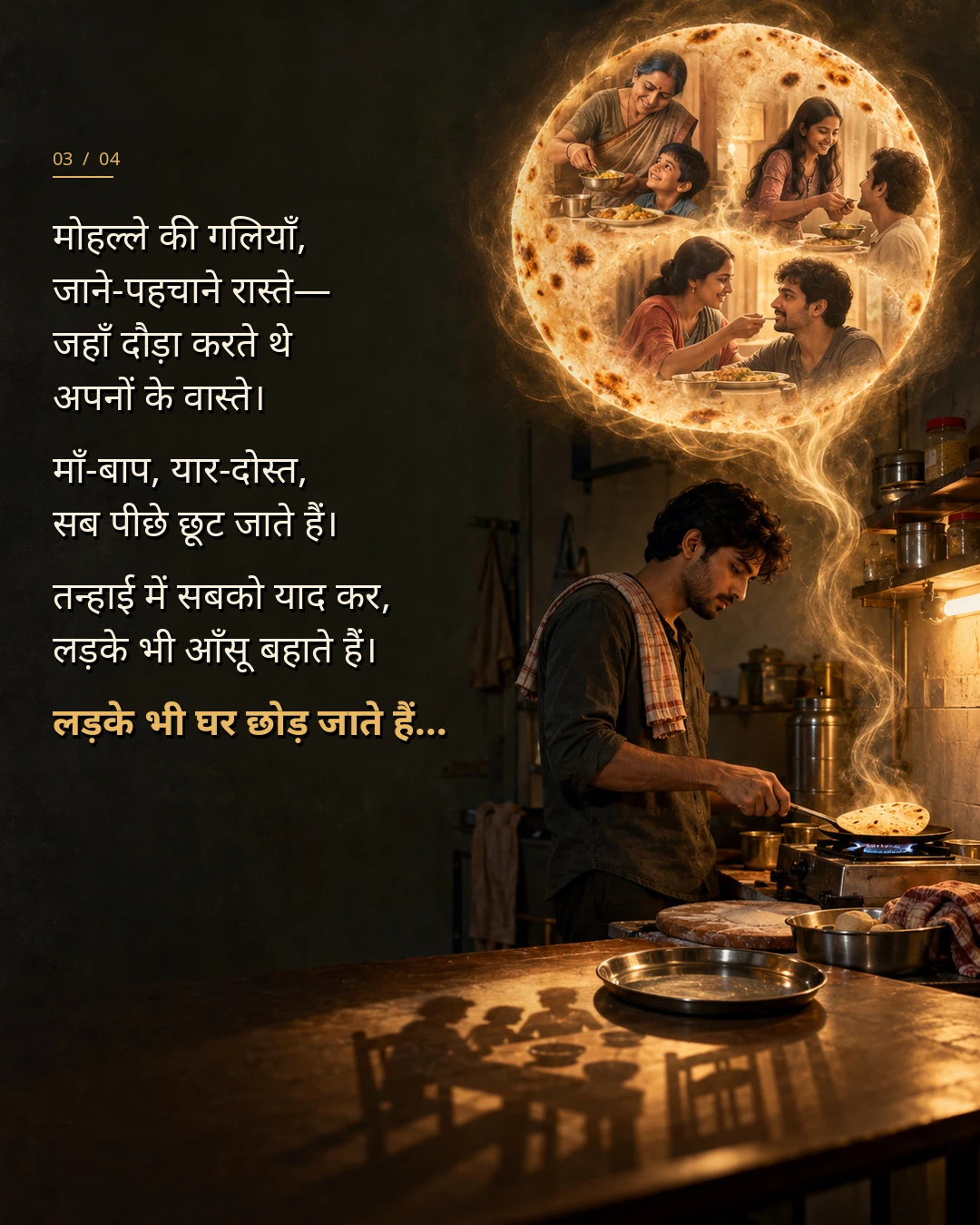 बेटे भी घर छोड़ जाते हैं... — creative 3