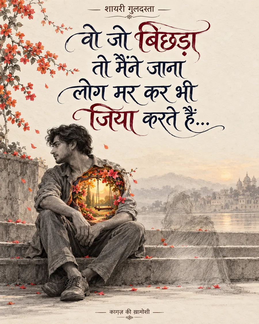 वो जो बिछड़ा — वो जो बिछड़ा तो मैंने जाना लोग मर कर भी जिया करते हैं…