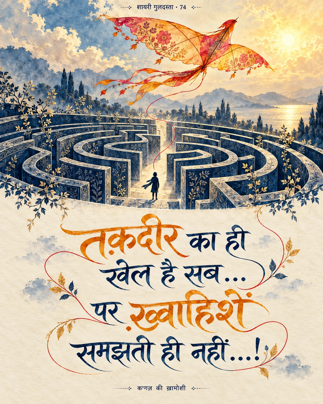 तक़दीर का ही खेल है सब… — तक़दीर का ही खेल है सब… पर ख़्वाहिशें समझती ही नहीं…