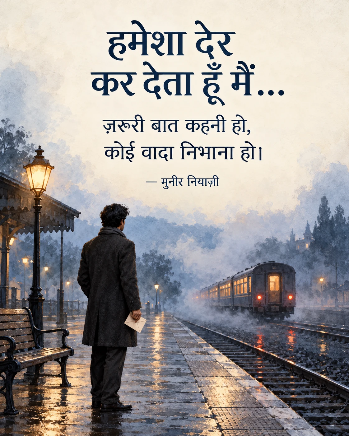 हमेशा देर कर देता हूँ मैं...