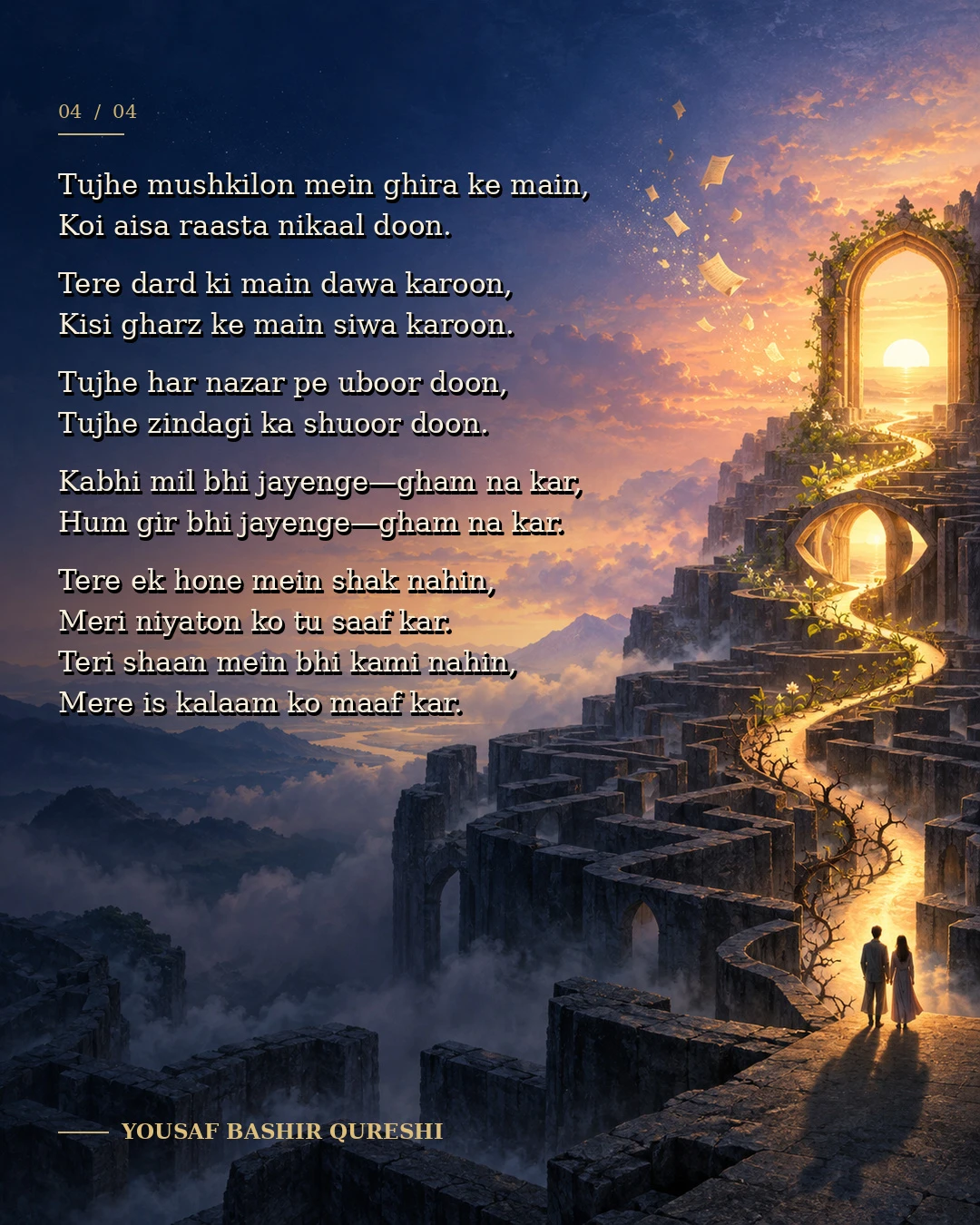 Kabhi Mil To Tujh Ko Bataye Hum... — creative 4